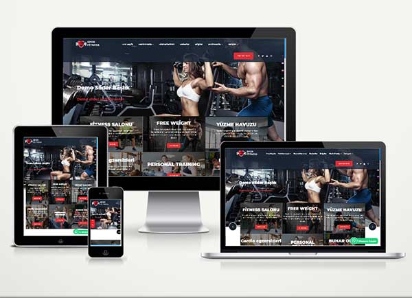  Spor Salonu | Fitness Web Paket ( 5 Dil)